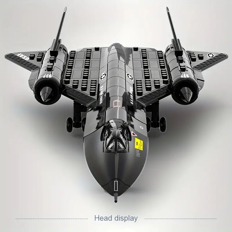 Model Kit Ferrari - ทหาร SR-71 Blackbird เครื่องบินลาดตระเวนพื้นที่อาคารบล็อกอนุภาคขนาดเล็กปริศนาประกอบของเล่น