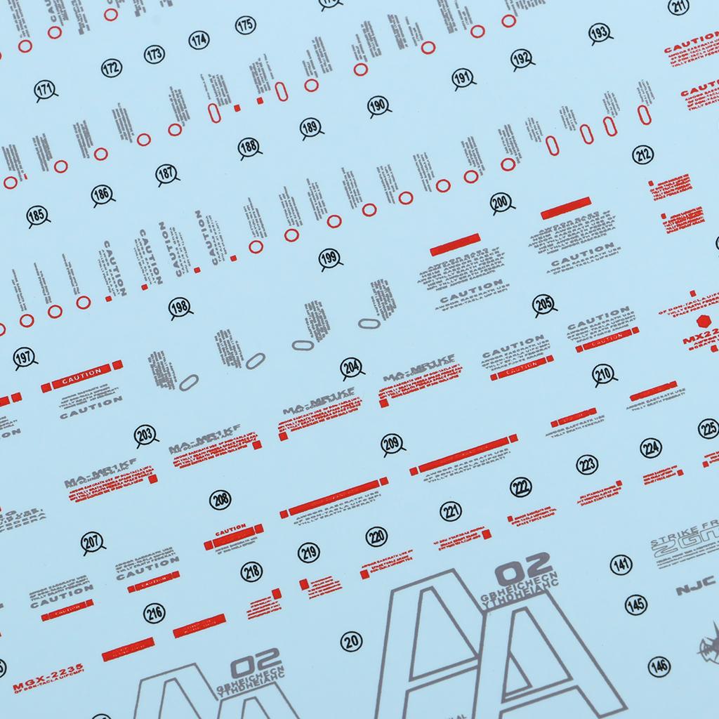 Model Kit Water Decal - สติกเกอร์ติดโมเดลกระดาษลายวอเตอร์สไลด์ สำหรับตกแต่งตัวละครอนิเมะ ภาพยนตร์ ทีวี ขนาด 1/60