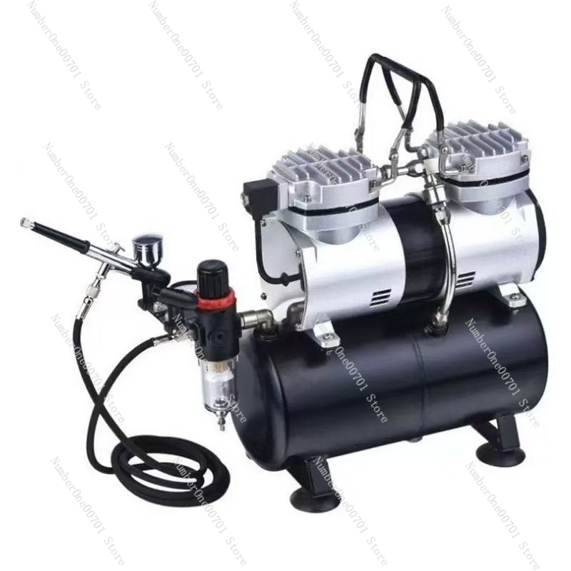 Airbrush Compressor Kit - ชุดพ่นสีแอร์บรัช AF186 สำหรับงานทหาร/โมเดล พร้อมคอมเพรสเซอร์และถัง