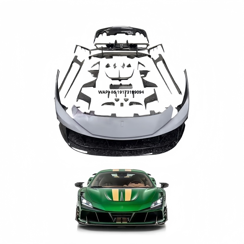 Model Kit Ferrari - เหมาะสำหรับการอัพเกรดและการปรับแต่ง Ferrari-F8 ด้วยชุดแต่งฝาครอบช่องลมขนาดใหญ่ทำจากคาร์บอนไฟเบอร์รุ่น Maserati-MSY