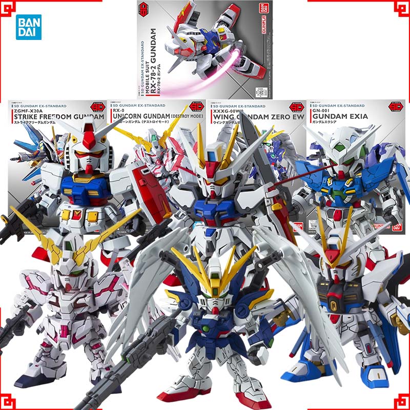 Model Kit Wing Zero - ชุดประกอบโมเดลกันดั้ม Bandai SDEX Strike Freedom Unicorn