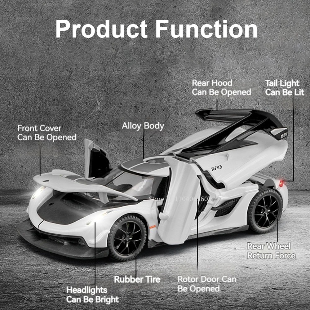 ขนาด 1:32 KNSG Jesko รถของเล่น - Model Kit Ferrari บทวิจารณ์และราคา