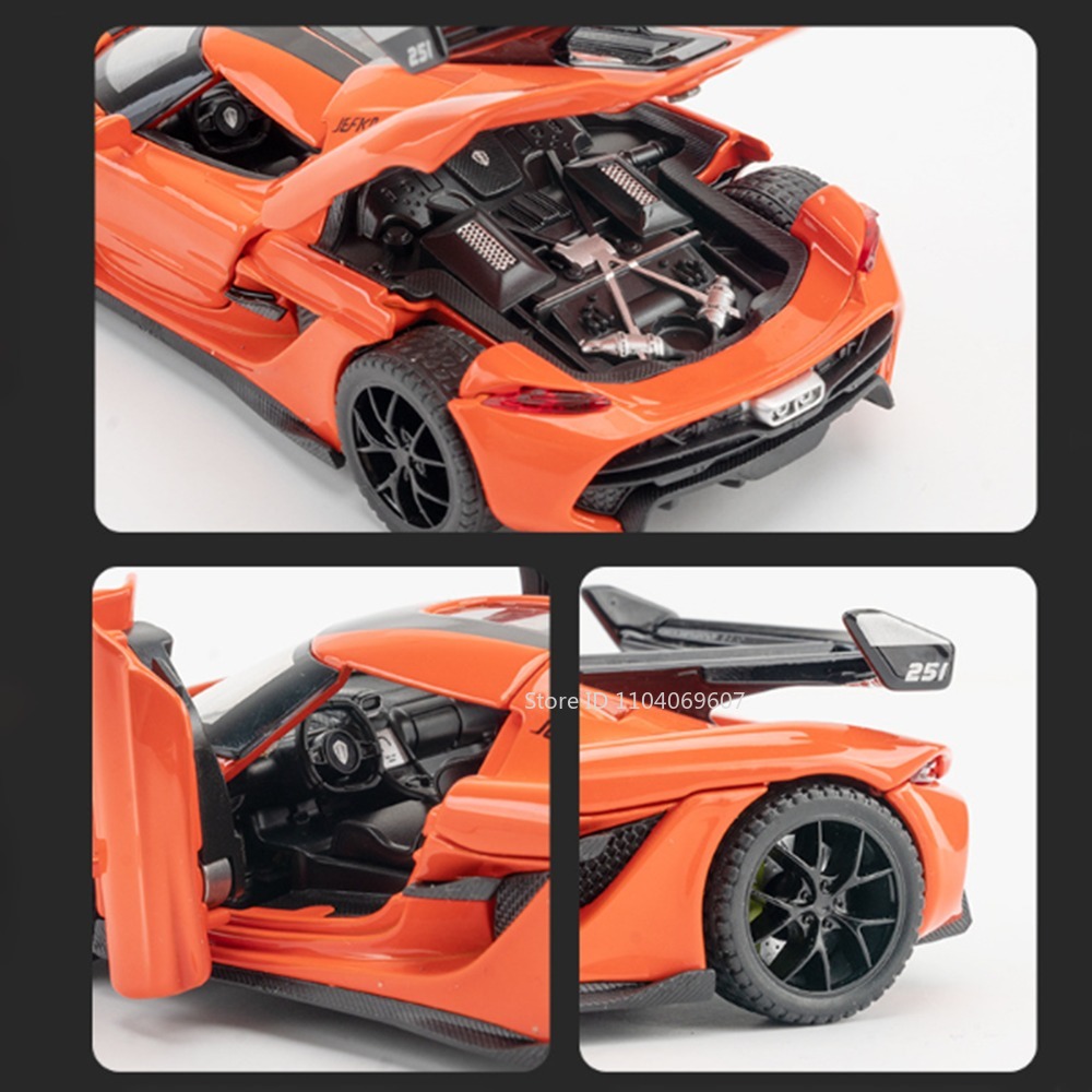 ขนาด 1:32 KNSG Jesko รถของเล่น - Model Kit Ferrari บทวิจารณ์และราคา