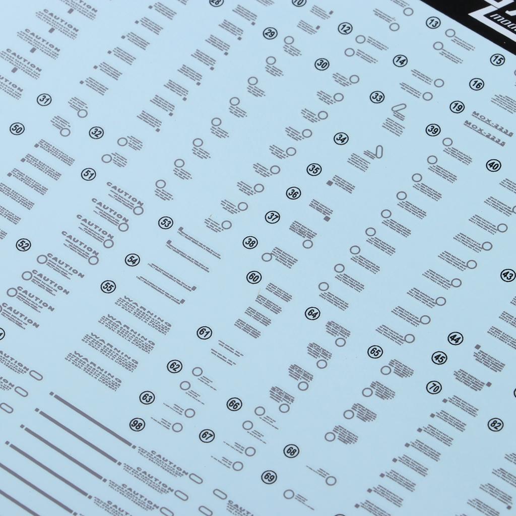 สติกเกอร์ติดโมเดลกระดาษลายวอเต - Model Kit Water Decal บทวิจารณ์และราคา