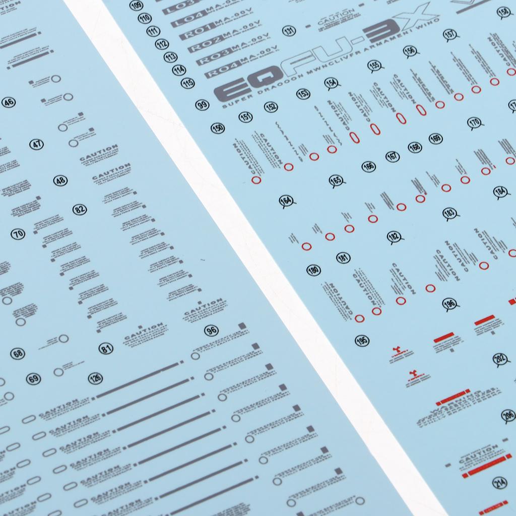 สติกเกอร์ติดโมเดลกระดาษลายวอเต - Model Kit Water Decal บทวิจารณ์และราคา
