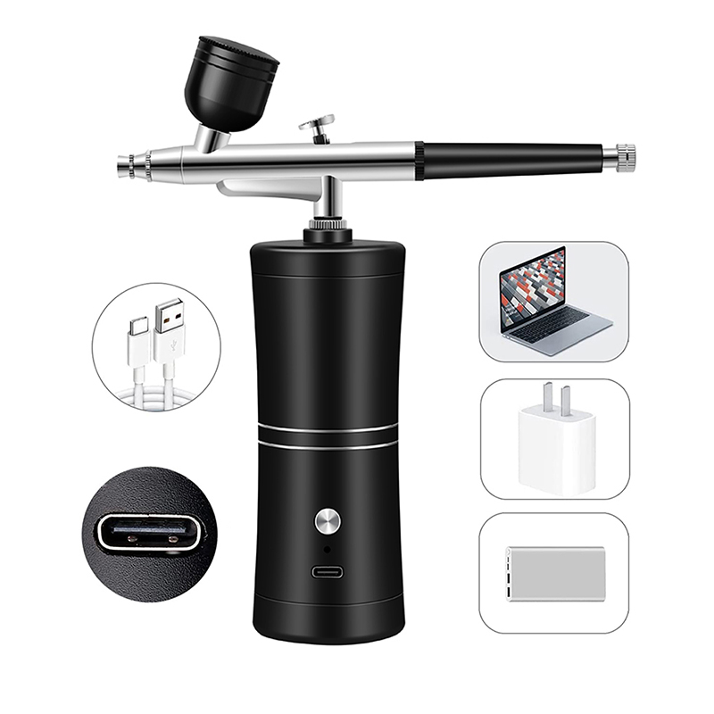 Airbrush สําหรับเล็บสีศิลปะแบบ - Airbrush Compressor Kit บทวิจารณ์และราคา