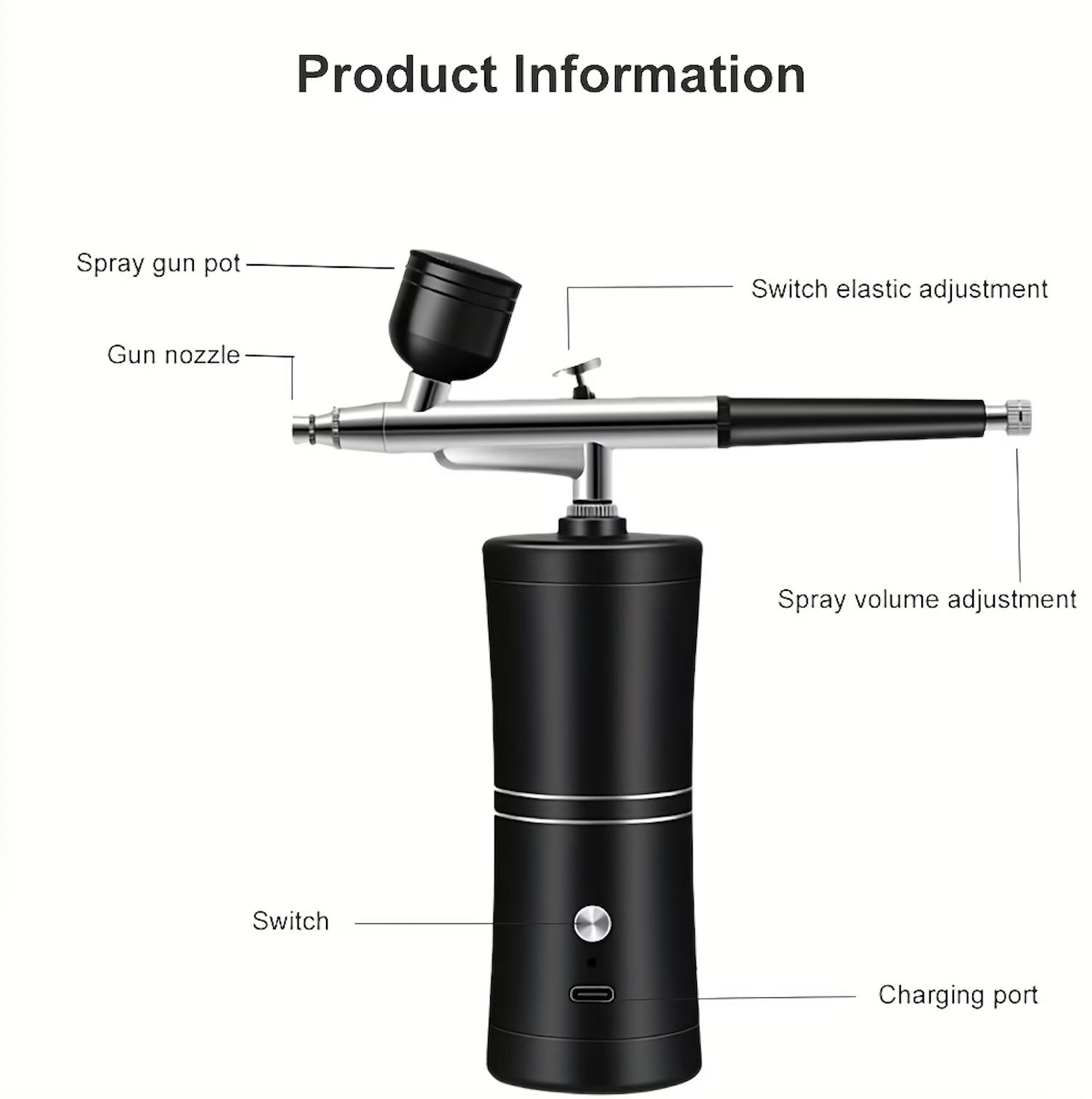 ชุดแอร์บรัชพร้อมคอมเพรสเซอร์ - - Airbrush Compressor Kit บทวิจารณ์และราคา
