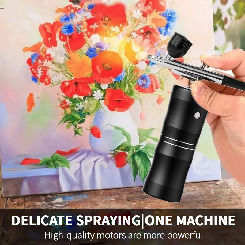 สเปรย์ออกซิเจน Mini Air Compre - Airbrush Compressor Kit บทวิจารณ์และราคา